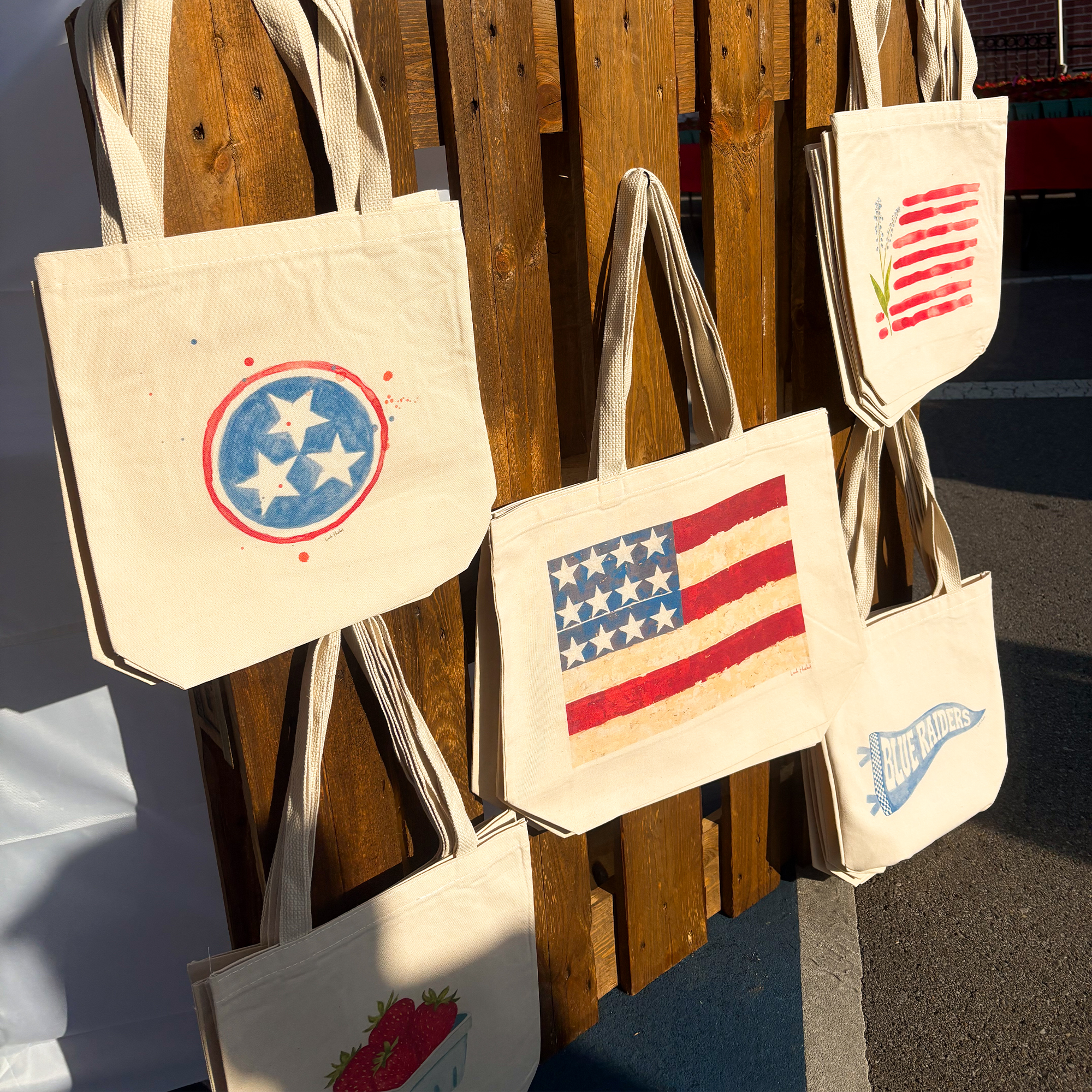 Made in U.S.A Square Tote Bag